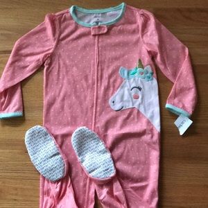 New with tags footed pajamas